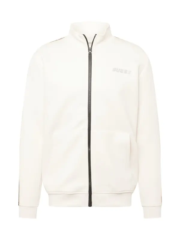 GUESS GUESS Sportska sweater majica 'MICKEY'  bež / crna / srebro / prljavo bijela