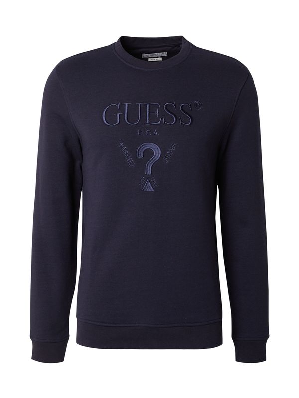 GUESS GUESS Sweater majica 'BEAU'  mornarsko plava / ultra morsko plava