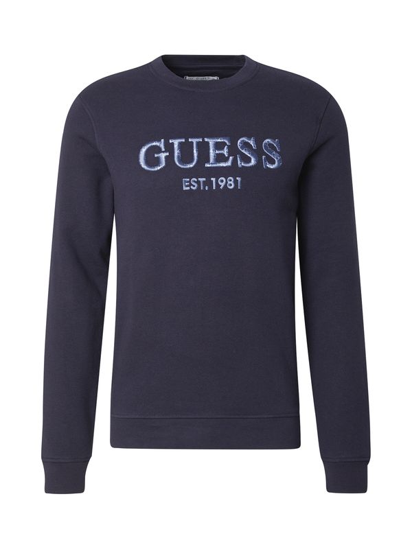 GUESS GUESS Sweater majica 'Beau'  plava / mornarsko plava