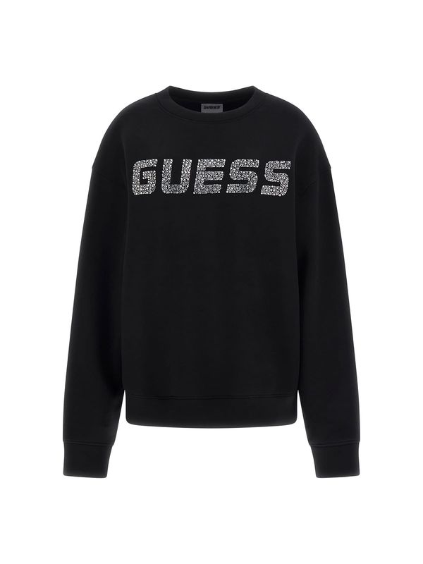 GUESS GUESS Sweater majica 'CECILIA'  siva / crna