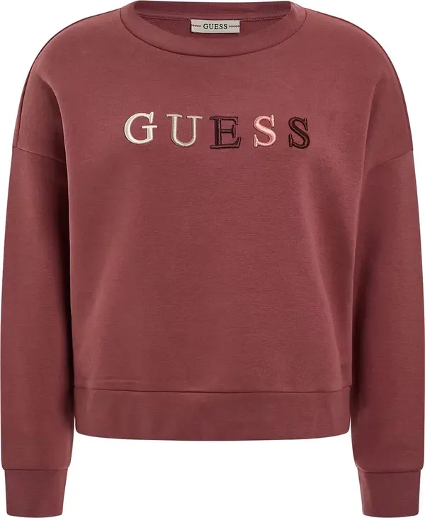 GUESS GUESS Sweater majica 'Clara'  prljavo roza / burgund
