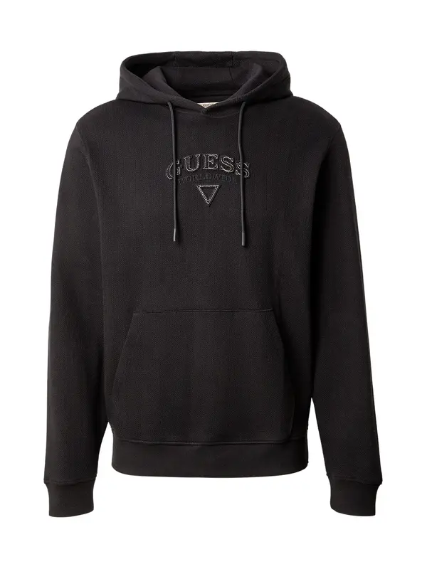 GUESS GUESS Sweater majica  crna / bijela