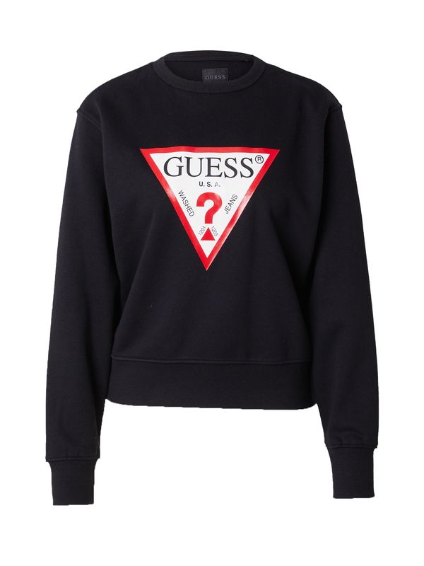GUESS GUESS Sweater majica  crvena / crna / bijela