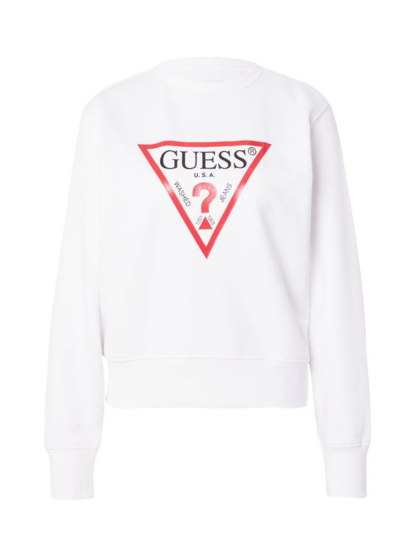 GUESS GUESS Sweater majica  crvena / crna / bijela