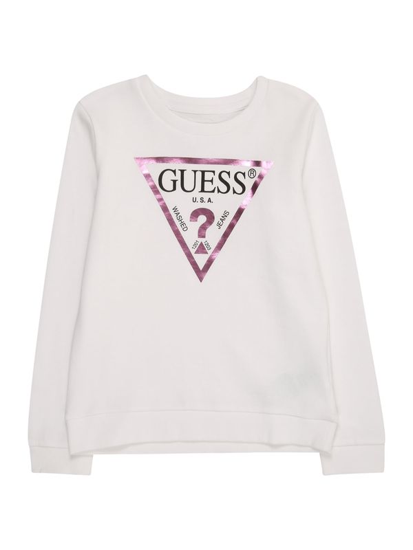 GUESS GUESS Sweater majica  ljubičasta / crna / bijela