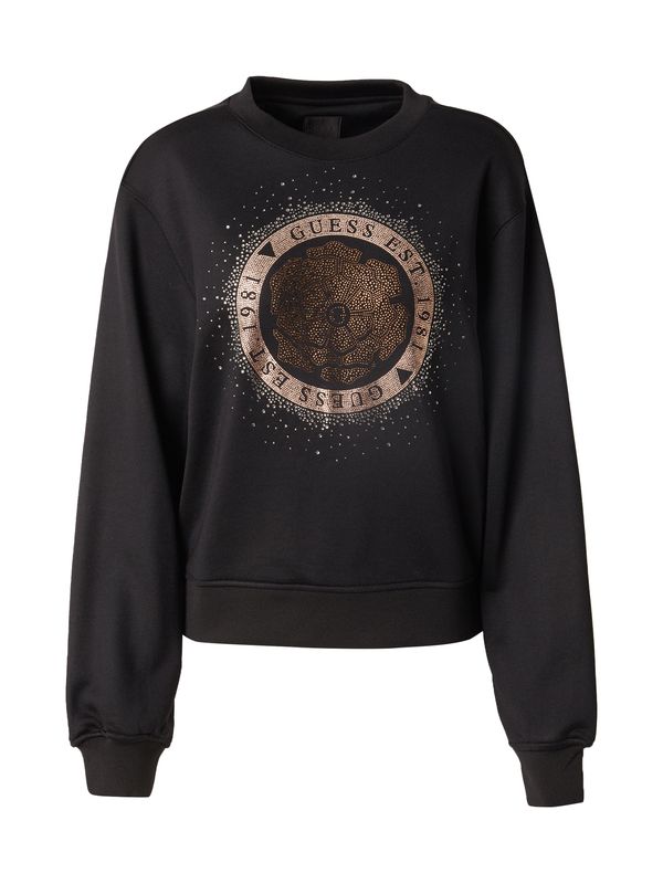 GUESS GUESS Sweater majica 'PEONY'  crna