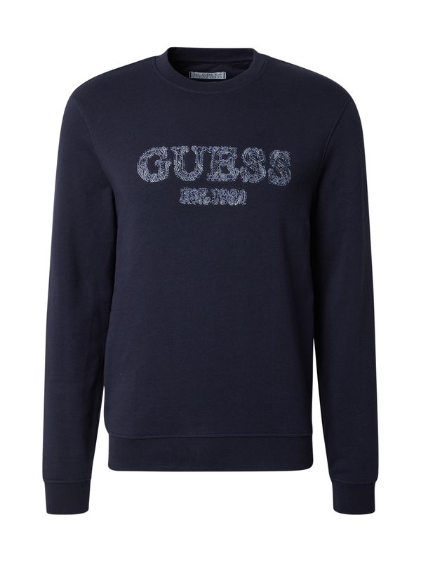 GUESS GUESS Sweater majica  plava / morsko plava / bijela