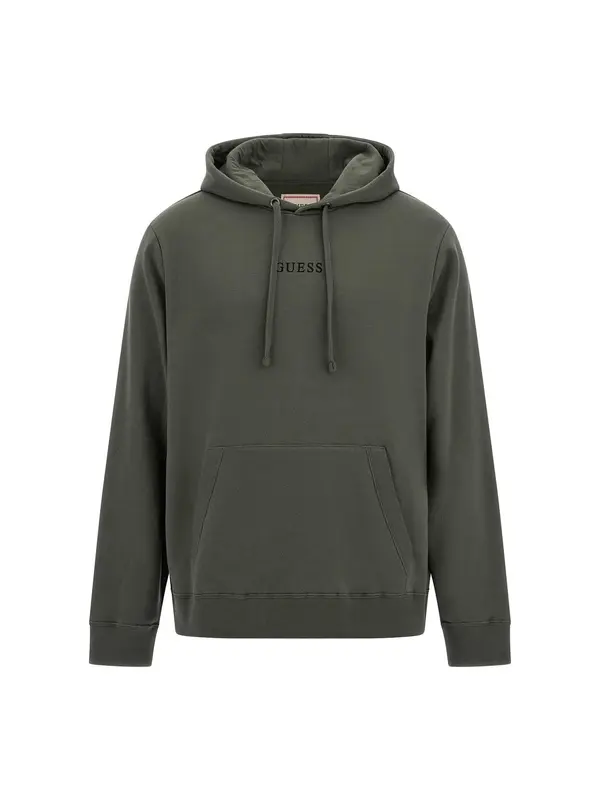 GUESS GUESS Sweater majica 'Roy'  kaki / crna
