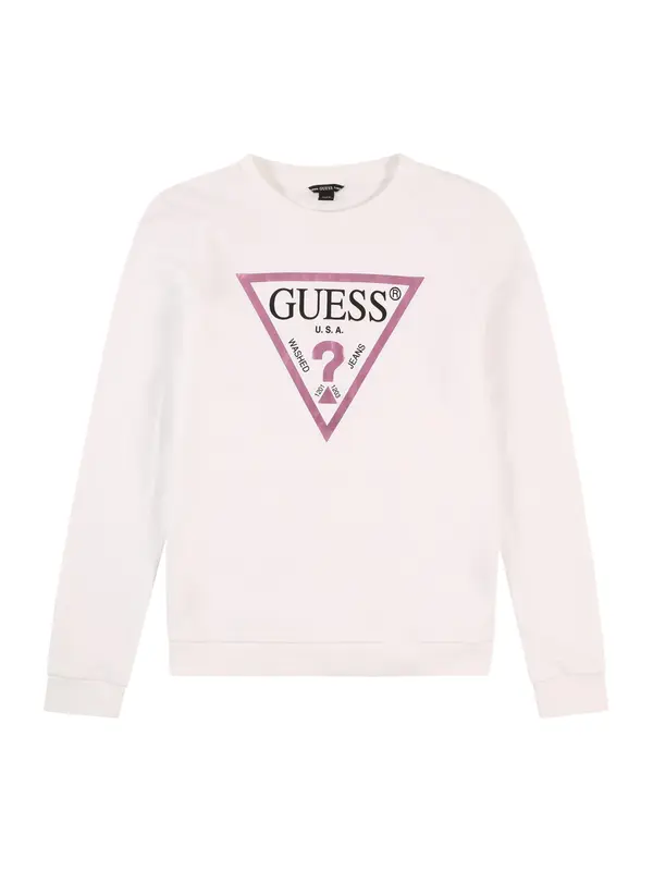 GUESS GUESS Sweater majica  tamno roza / crna / prljavo bijela