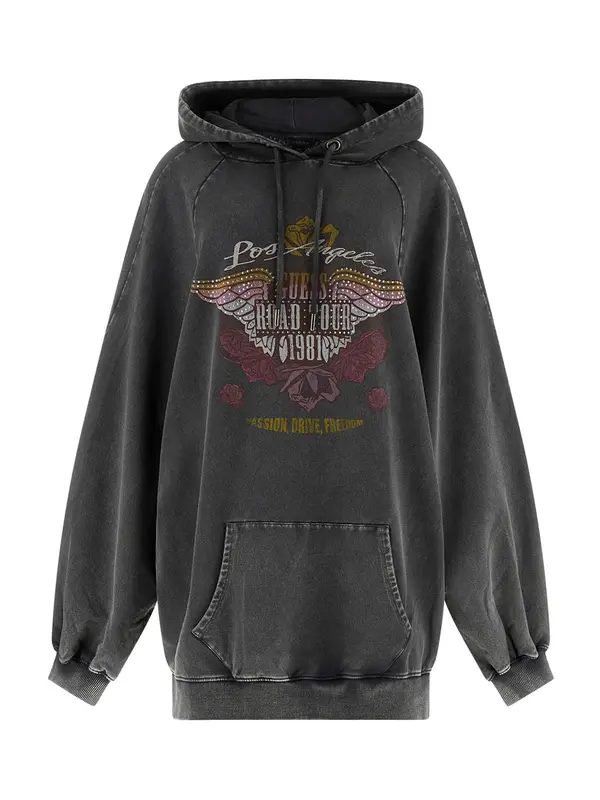 GUESS GUESS Sweater majica  tamo žuta / svijetlosiva / svijetlocrvena / crna