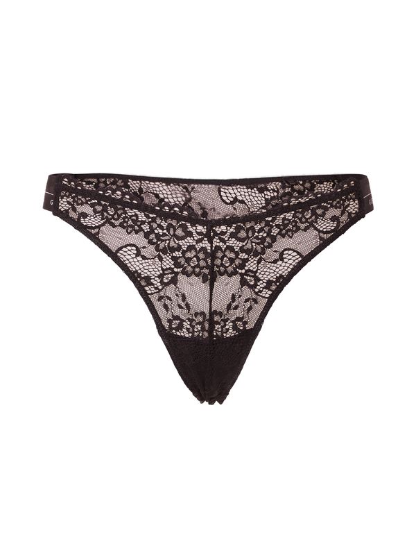 GUESS GUESS Tanga gaćice 'JANE'  crna / bijela