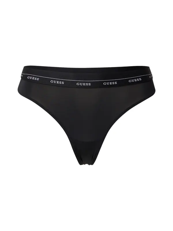 GUESS GUESS Tanga gaćice 'JANE'  crna / bijela