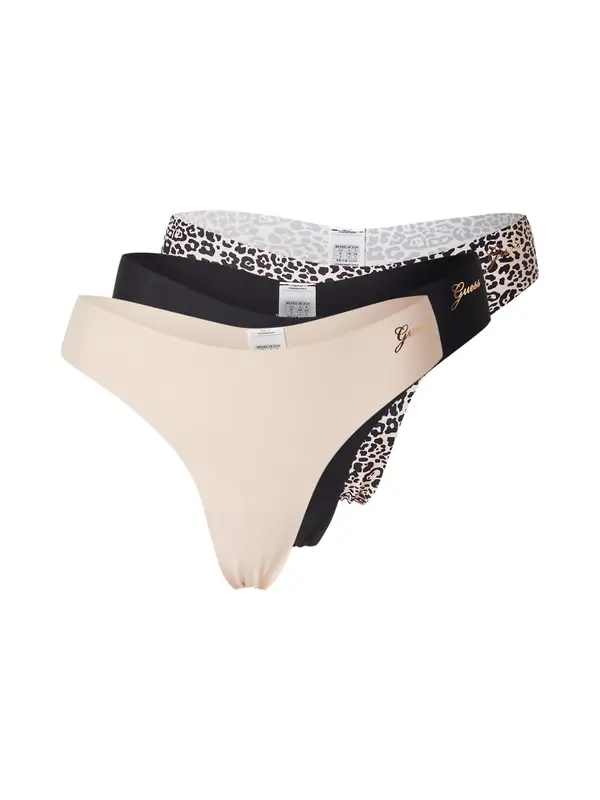 GUESS GUESS Tanga gaćice  smeđa / crna