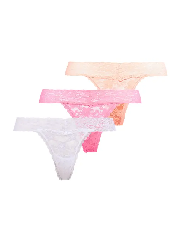 GUESS GUESS Tanga gaćice  svijetlonarančasta / roza / bijela