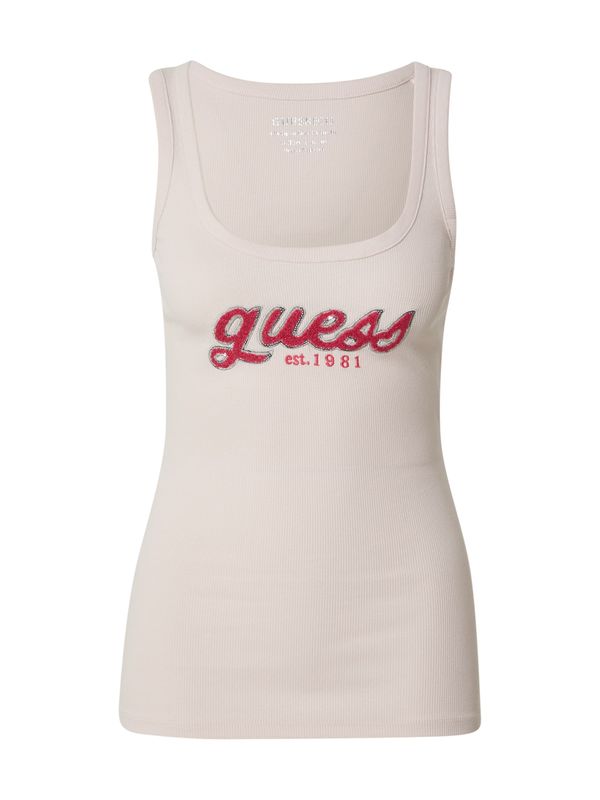 GUESS GUESS Top 'CHENILLE'  svijetloroza / crvena / crna
