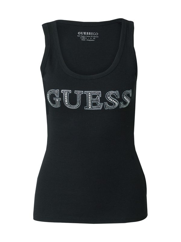 GUESS GUESS Top  crna / srebro / bijela