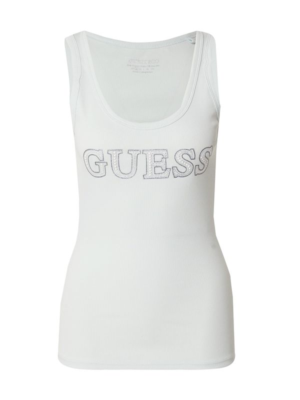 GUESS GUESS Top  pastelno plava / srebro / biserno bijela