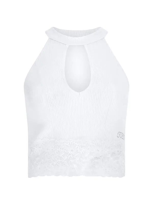 GUESS GUESS Top s naramenicama  bijela