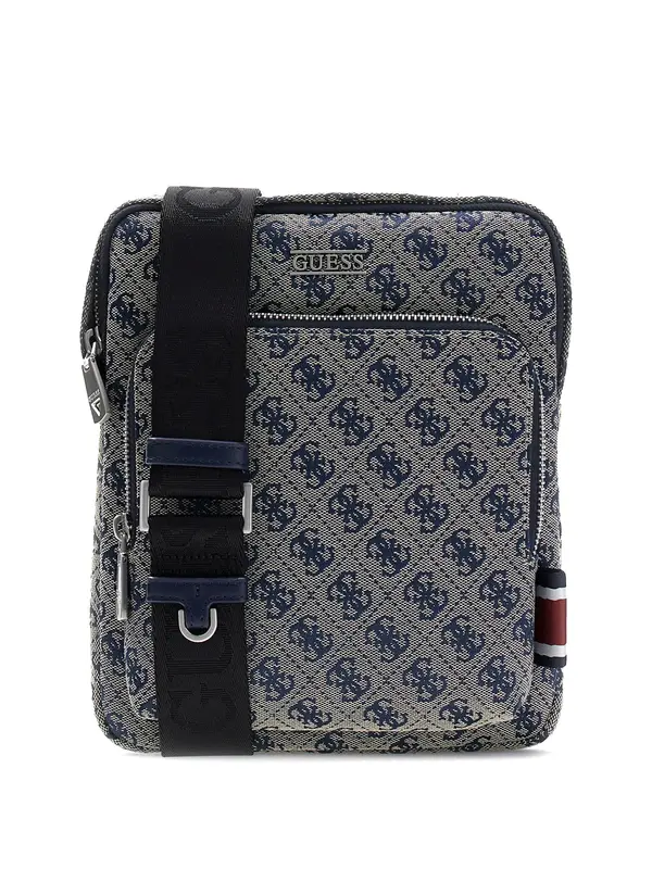 GUESS GUESS Torba preko ramena 'Boston'  tamno bež / morsko plava