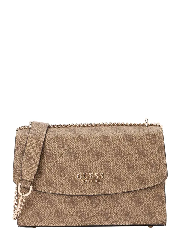 GUESS GUESS Torba preko ramena 'CALISTA CONVERTIBLE XBODY FLAP'  smeđa / tamno smeđa