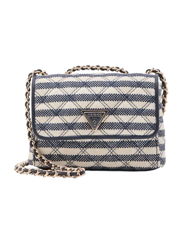 GUESS GUESS Torba preko ramena 'GIULLY II MINI 2 COMP CVTR FLP'  mornarsko plava / bijela