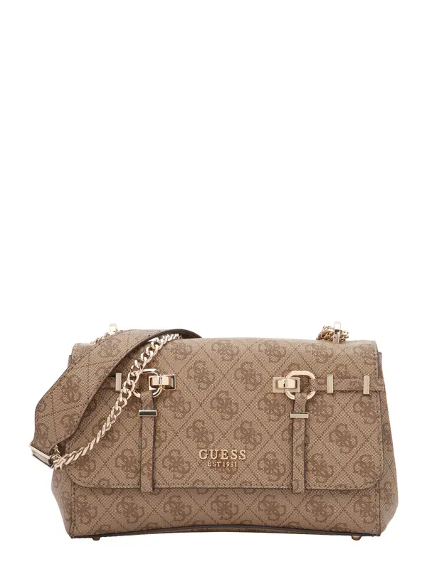 GUESS GUESS Torba preko ramena 'LEONA'  brokat / cappuccino / zlatna