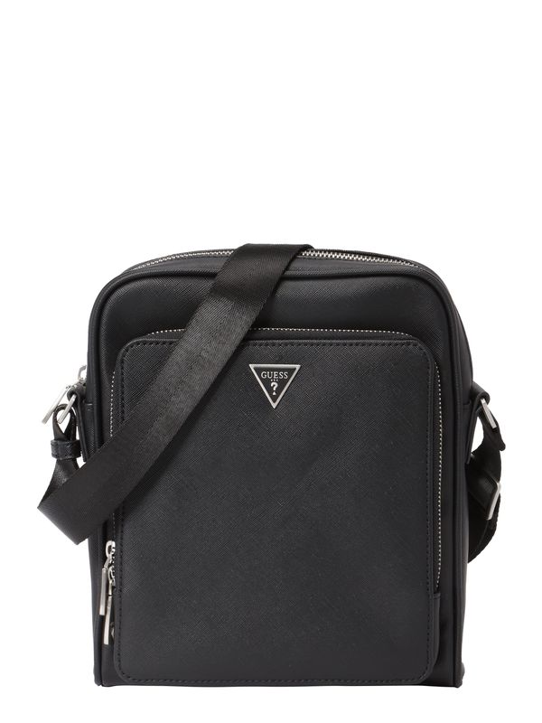 GUESS GUESS Torba preko ramena 'MILANO'  crna / srebro