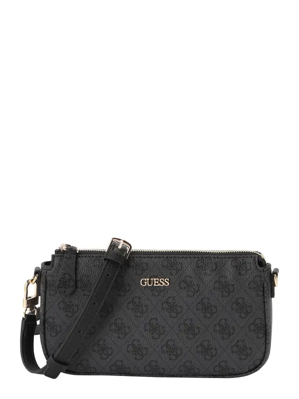 GUESS GUESS Torba preko ramena 'NOELLE II DBL POUCH CROSSBODY'  antracit siva / tamo siva