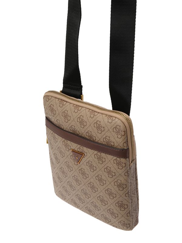 GUESS GUESS Torba preko ramena 'Vezzola'  tamno bež / smeđa / zlatna