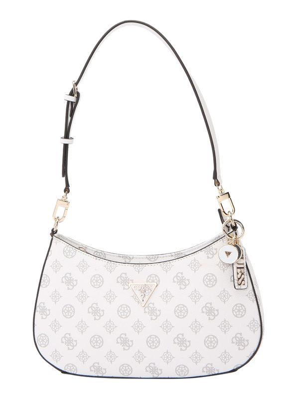 GUESS GUESS Torba za na rame 'NOELLE'  tamo siva / crna / bijela