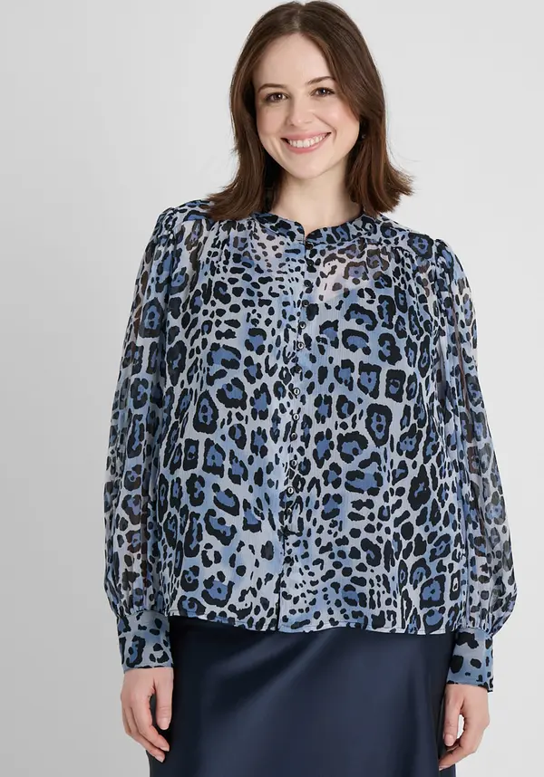 Guido Maria Kretschmer Curvy Guido Maria Kretschmer Curvy Bluza 'Eliane'  svijetloplava / crna