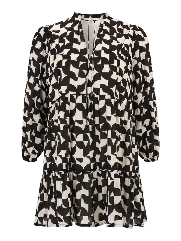 Guido Maria Kretschmer Curvy Guido Maria Kretschmer Curvy Košulja haljina 'Charleen'  crna / bijela