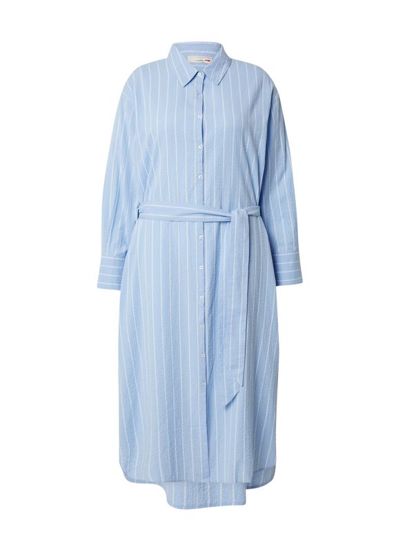 Guido Maria Kretschmer Curvy Guido Maria Kretschmer Curvy Košulja haljina 'Jeanette'  plava / bijela