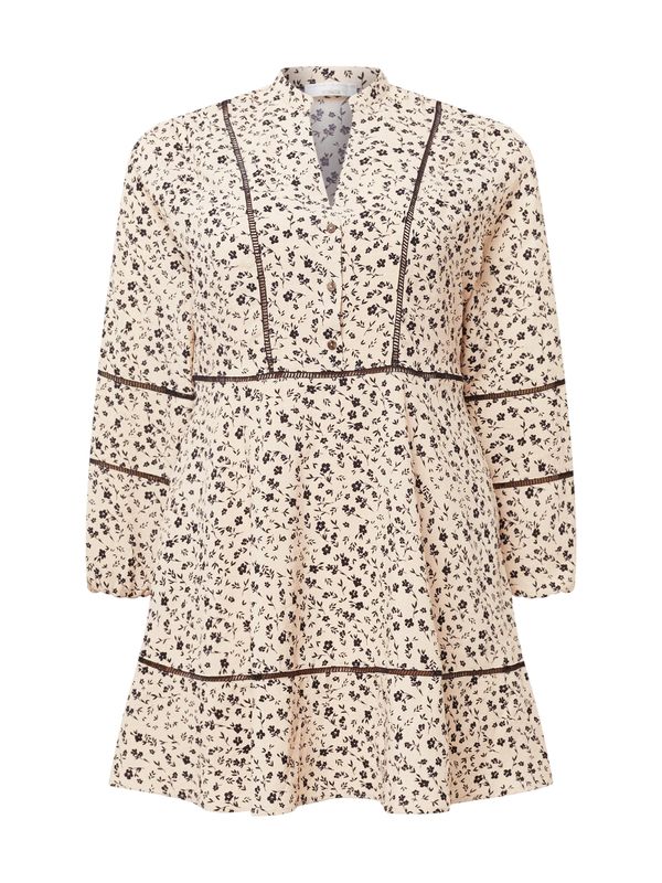 Guido Maria Kretschmer Curvy Guido Maria Kretschmer Curvy Košulja haljina 'Mala'  bež / smeđa / crna