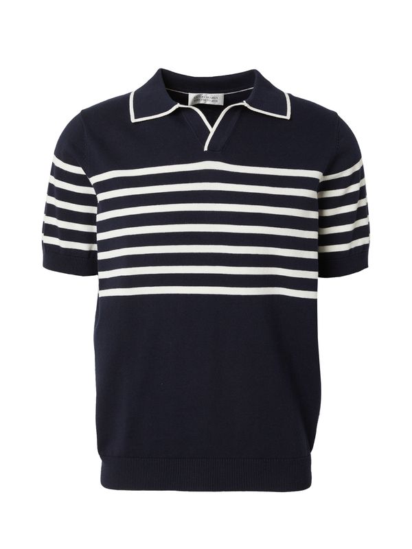 Guido Maria Kretschmer Men Guido Maria Kretschmer Men Pulover 'Henrik'  mornarsko plava / bijela