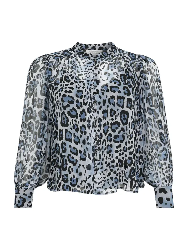 Guido Maria Kretschmer Women Guido Maria Kretschmer Women Bluza 'Eliane'  pastelno plava / svijetloplava / crna