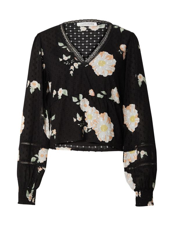 Guido Maria Kretschmer Women Guido Maria Kretschmer Women Bluza 'Evie'  žuta / marelica / crna / bijela