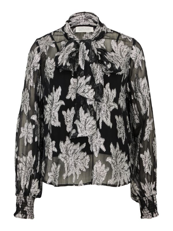 Guido Maria Kretschmer Women Guido Maria Kretschmer Women Bluza 'Fina'  crna / srebro