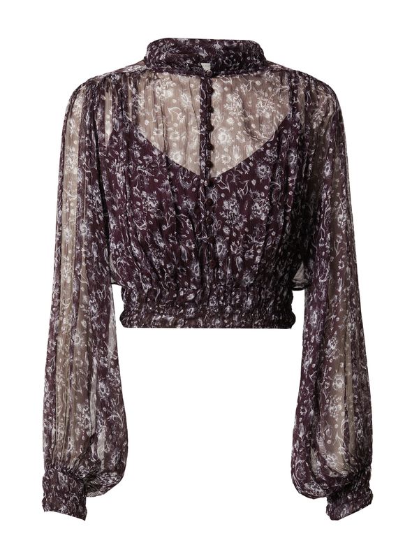 Guido Maria Kretschmer Women Guido Maria Kretschmer Women Bluza 'Lissey'  čokolada / bijela