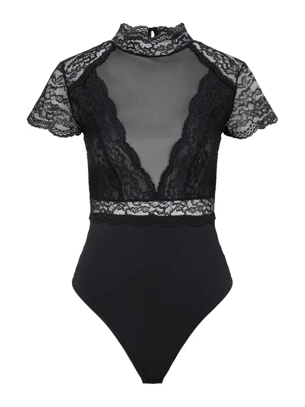 Guido Maria Kretschmer Women Guido Maria Kretschmer Women Bodi bluza 'Rosalia'  crna