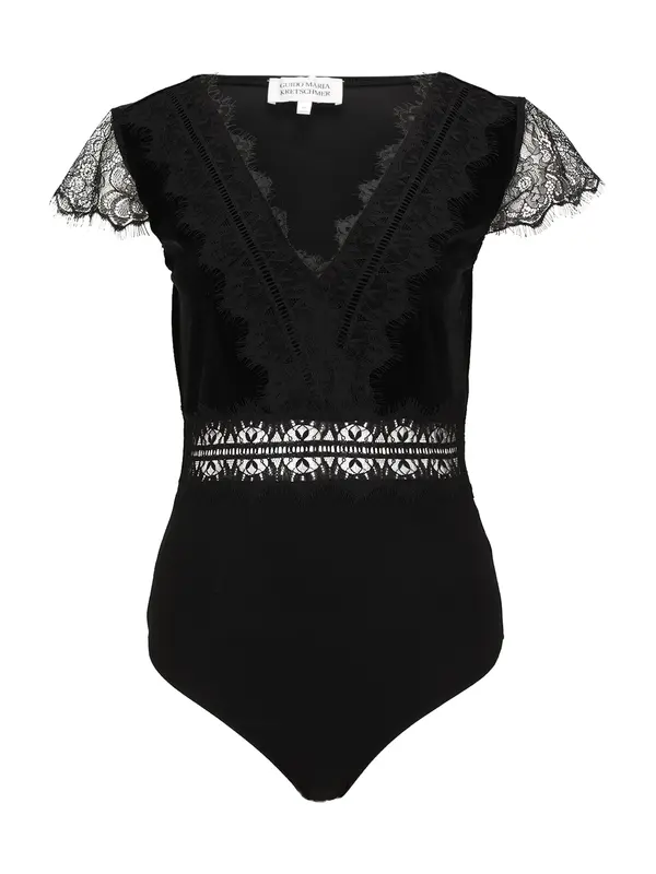Guido Maria Kretschmer Women Guido Maria Kretschmer Women Bodi majica 'Felicitas'  crna