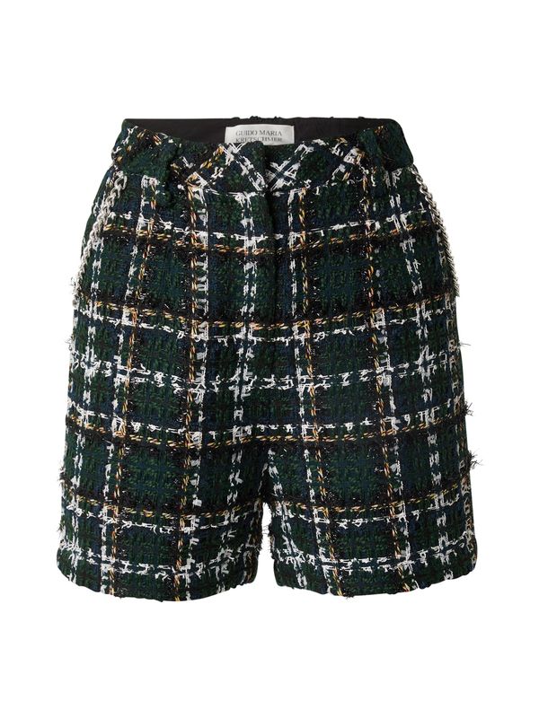 Guido Maria Kretschmer Women Guido Maria Kretschmer Women Hlače 'Carina'  žuta / petrol / smaragdno zelena / bijela