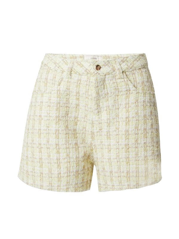 Guido Maria Kretschmer Women Guido Maria Kretschmer Women Hlače 'Valeria'  svijetložuta / zlatna / bijela