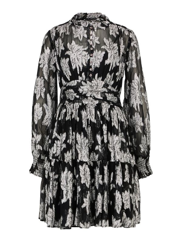 Guido Maria Kretschmer Women Guido Maria Kretschmer Women Košulja haljina 'Lia'  crna / srebro