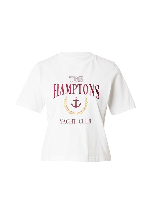 Guido Maria Kretschmer Women Guido Maria Kretschmer Women Majica 'Levke'  žuta / boja vina / bijela melange