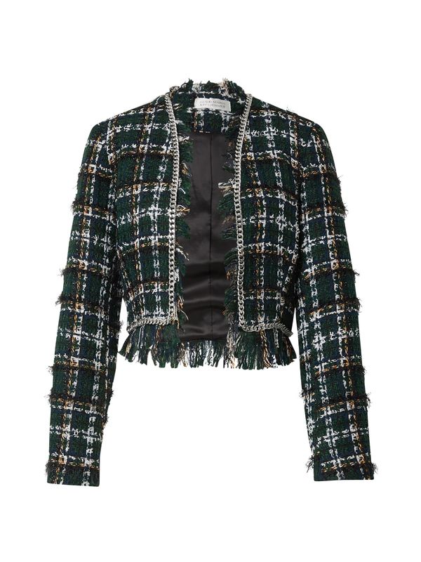 Guido Maria Kretschmer Women Guido Maria Kretschmer Women Sako 'Majella'  tamno zelena / tamno narančasta / crna / bijela