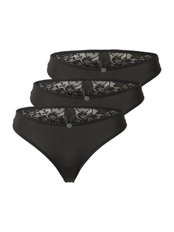 Guido Maria Kretschmer Women Guido Maria Kretschmer Women Tanga gaćice 'Charlotta'  crna