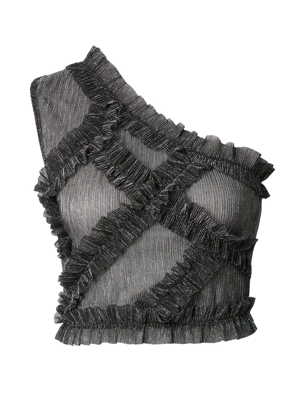 Guido Maria Kretschmer Women Guido Maria Kretschmer Women Top 'Mara'  crna / srebro