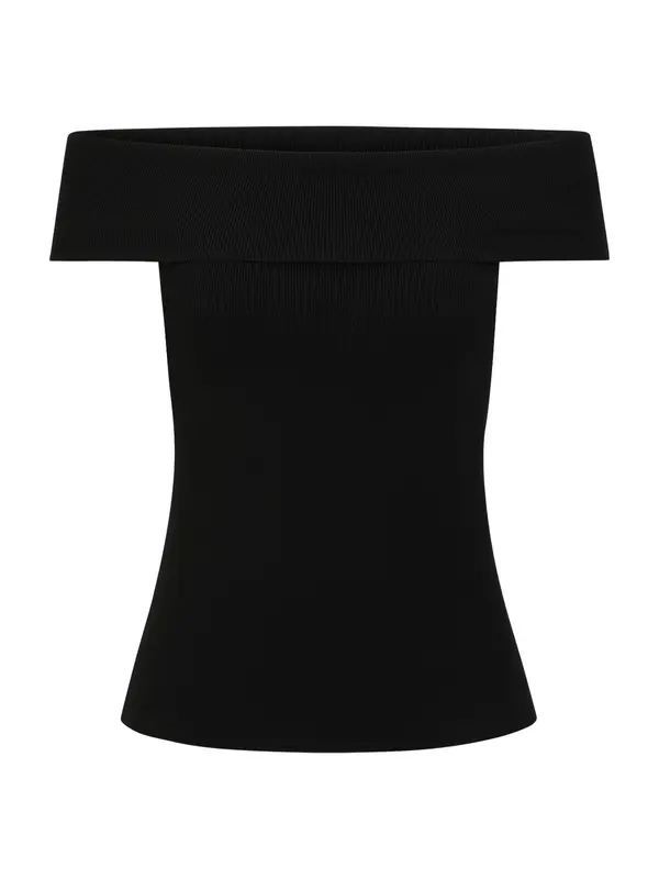 Guido Maria Kretschmer Women Guido Maria Kretschmer Women Top s naramenicama 'Edda'  crna