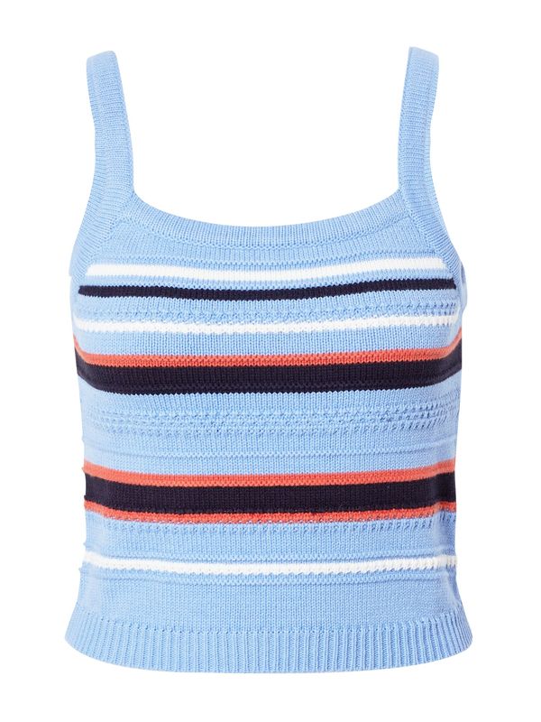 Guido Maria Kretschmer Women Guido Maria Kretschmer Women Top s naramenicama 'Gesina'  svijetloplava / tamno narančasta / crna / bijela